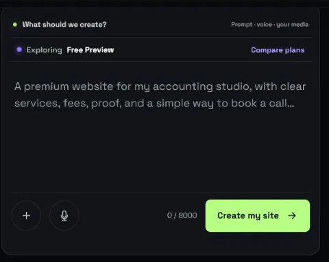 The real Taylo website brief composer.